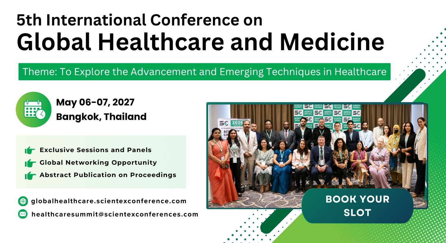 Global Healthcare 2027 International Conference Poster 